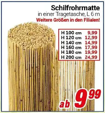 CENTERSHOP Schilfrohrmatte Angebot