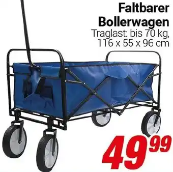 CENTERSHOP Faltbarer Bollerwagen Angebot