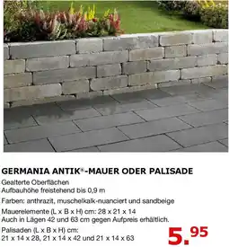 i&M Bauzentrum Germania antik-mauer oder palisade Angebot