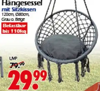 Wreesmann Hängesessel mit Sitzkissen Angebot