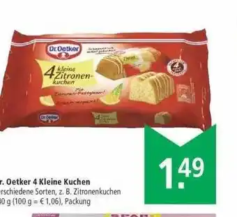 Marktkauf Dr. Oetker 4 Kleine Kuchen Angebot