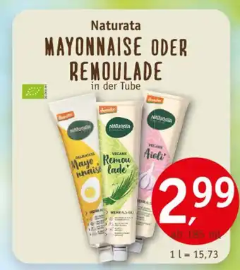 Erdkorn Biomarkt Naturata mayonnaise oder remoulade Angebot