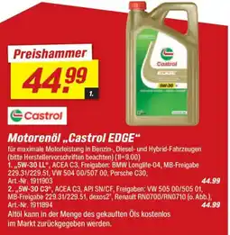 toom Baumarkt Castrol Motorenöl „Castrol EDGE" Angebot