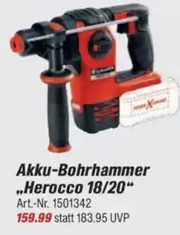 toom Baumarkt Einhell Akku-Bohrhammer ,,Herocco 18/20" Angebot