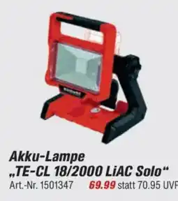 toom Baumarkt Einhell Akku-Lampe „TE-CL 18/2000 LIAC Solo" Angebot