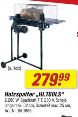 toom Baumarkt scheppach Holzspalter „HL760LS“ Angebot