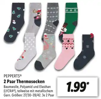 Lidl Pepperts 2 paar thermosocken Angebot