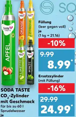 Kaufland SODA TASTE CO₂-Zylinder mit Geschmack Angebot
