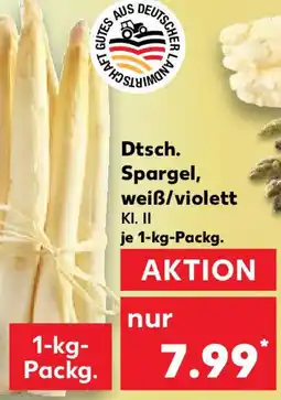 Kaufland Dtsch. Spargel, weiß/violett Angebot