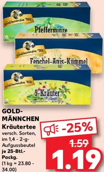 Kaufland GOLDMÄNNCHEN Kräutertee Angebot