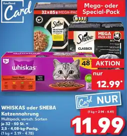 Kaufland WHISKAS oder SHEBA Katzennahrung Angebot