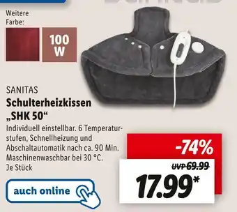Lidl Sanitas schulterheizkissen „shk 50“ Angebot