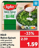 Kaufland IGLO Rahm-Spinat Angebot
