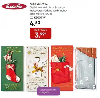 Galeria Fantastick Geldbrief-Tafel Angebot