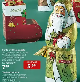 Galeria Lindt Santa im Nikolausstiefel Angebot