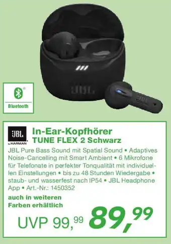 EP JBL In-Ear-Kopfhörer TUNE FLEX 2 Schwarz Angebot