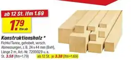toom Baumarkt Konstruktionsholz Angebot