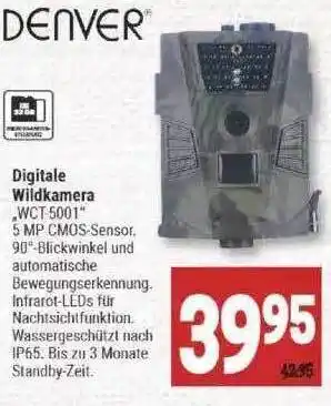 Marktkauf Denver Digitale Wildkamera Wct 5001 Angebot