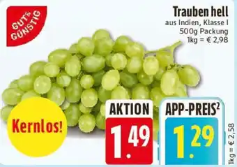 E-Center Trauben hell Angebot