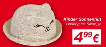 KiK Kinder sonnenhut Angebot