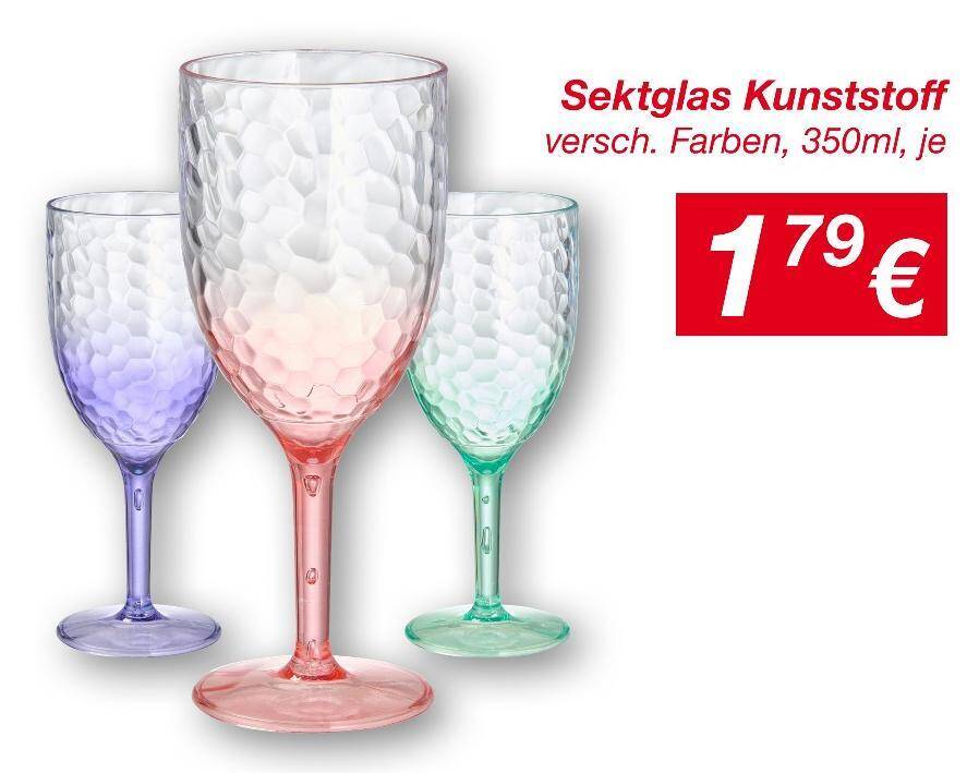 Sektglas kunststoff Angebot bei KiK