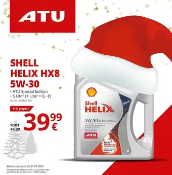 A.T.U. Atu Shell Helix Hx8 5w30 Angebot