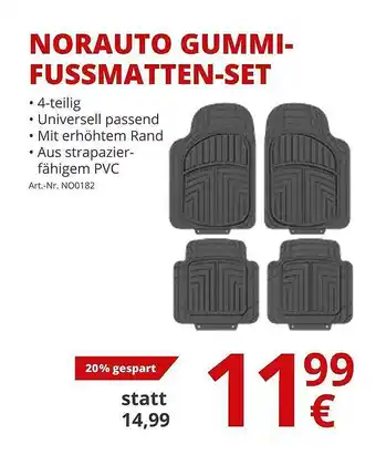 A.T.U. Norauto Gummi-fussmatten-set Angebot