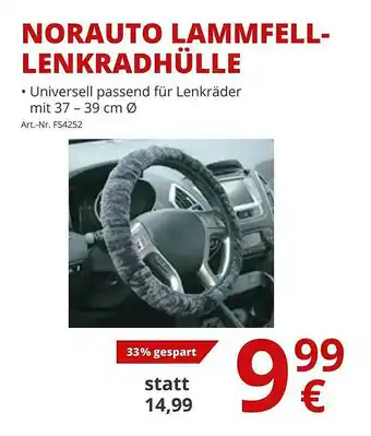 A.T.U. Norauto Lammfell-lenkradhülle Angebot