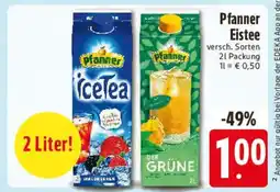E-Center Pfanner Eistee Angebot