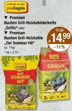 V Markt Profagus Premium Buchen Grill-Holzkohlebriketts Angebot