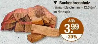 V Markt Buchenbrennholz Angebot