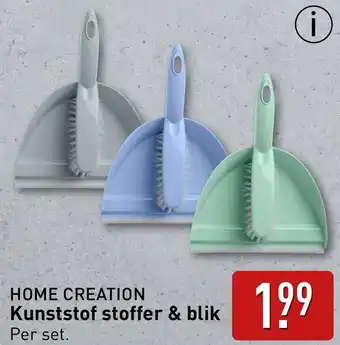 Galeria HOME CREATION Kunststof stoffer & blik Angebot