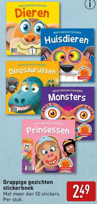 Galeria Grappige gezichten stickerboek Angebot