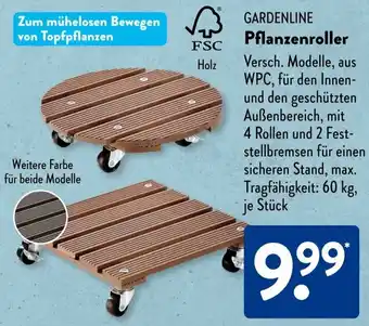 Aldi Süd GARDENLINE Pflanzenroller Angebot