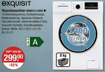 V Markt Exquisit Waschmaschine WA8014-340A Angebot