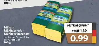 Combi Milram Müritzer oder Müritzer herzhaft 100g Angebot