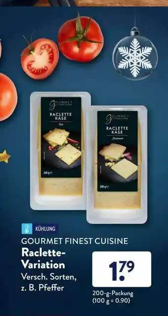 Aldi Süd Gourmet Finest Cuisine Raclette-variation Angebot