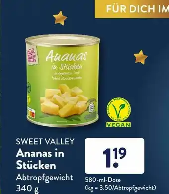 Aldi Süd Sweet Valley Ananas In Stücken Angebot