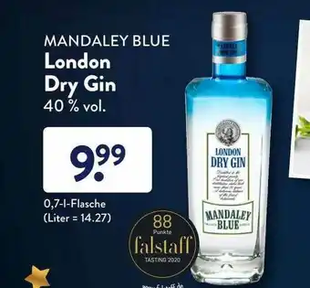 Aldi Süd Mandaley Blue London Dry Gin Angebot