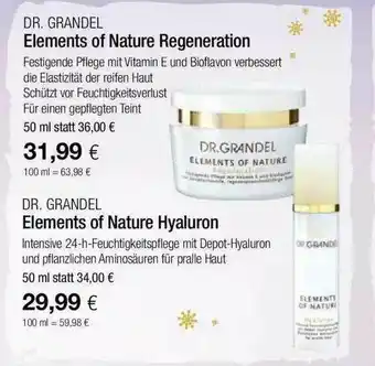 Vitalia Dr. Grandel Elements Of Nature Regeneration Oder Hyaluron Angebot