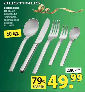 Zurbrüggen JUSTINUS Besteck Basic, 60-tlg. Angebot
