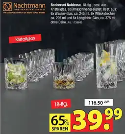 Zurbrüggen Nachtmann Becherset Noblesse, 18-tlg., Angebot
