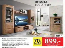 Zurbrüggen KORSIKA NATUR PUR Wohnwand Angebot