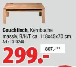 Zurbrüggen Couchtisch, Kernbuche Angebot