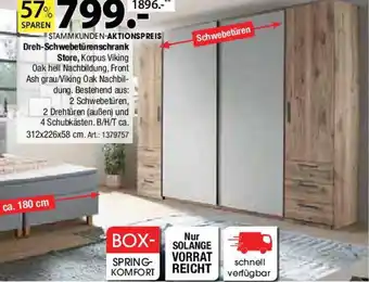 Zurbrüggen IN TRO Dreh-Schwebetürenschrank Angebot