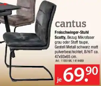 Zurbrüggen Cantus Freischwinger-Stuhl Scotty Angebot
