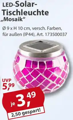 Sonderpreis Baumarkt LED-Solar- Tischleuchte ,,Mosaik" Angebot