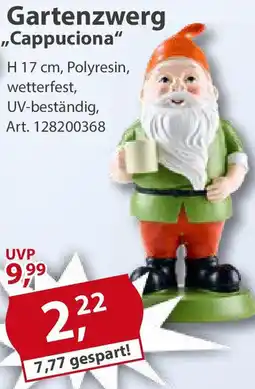 Sonderpreis Baumarkt Gartenzwerg ,,Cappuciona" Angebot