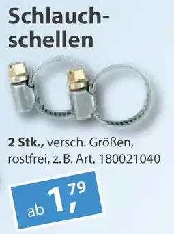 Sonderpreis Baumarkt Schlauchschellen Angebot