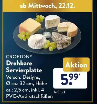 Aldi Süd Crofton Drehbare Servierplatte Angebot